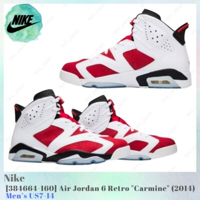 Air Jordan 6 Retro Carmine 2014 Sz 9.5 384664-160 Jordan 6 Retro Carmine (2014) Men main image 4