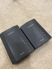 Linksys Powerline 400 Bridge PLEK400 Homeplug AV Kit Outlet Network
