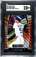 2019 Chronicles Titan #18 Ichiro Suzuki RUBY WAVE PRIZM /199 SGC 10 GEM MINT 