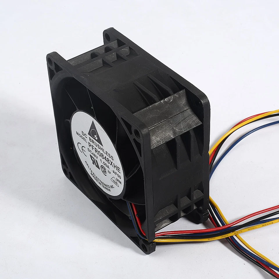 1PC Delta 8038 PFR0848XHE DC48V 1.50A 4-wire 8CM large volume cooling fan - Image 3 of 3
