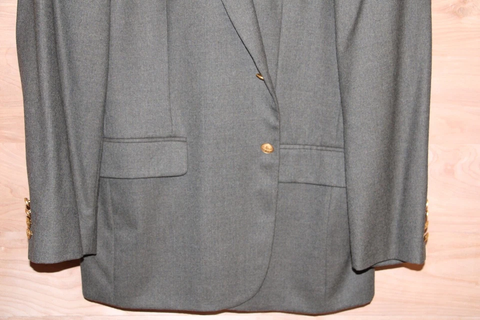 Blazer masculino S/R Savile Row terno jaqueta verde oliva 44 regular novo sem etiquetas - Imagem 3 de 4