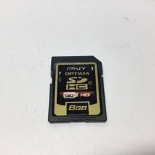 PNY Optima SD Card 8 GB Memory Card HD.