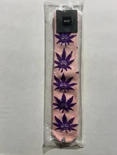 HUF Plantlife Crew Socks 1 Pair OSFM Leaf Logo Purple Urkle