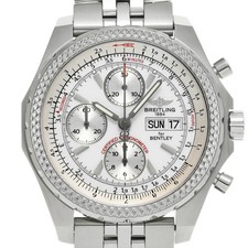 Breitling Bentley GT Racing A1336313/A575 Men's White/Silver Stainless #W2099