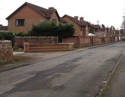 Foto 6x4 Ryefield Road, Ross-on-Wye von der Nordseite von Gloucester Ro c2017