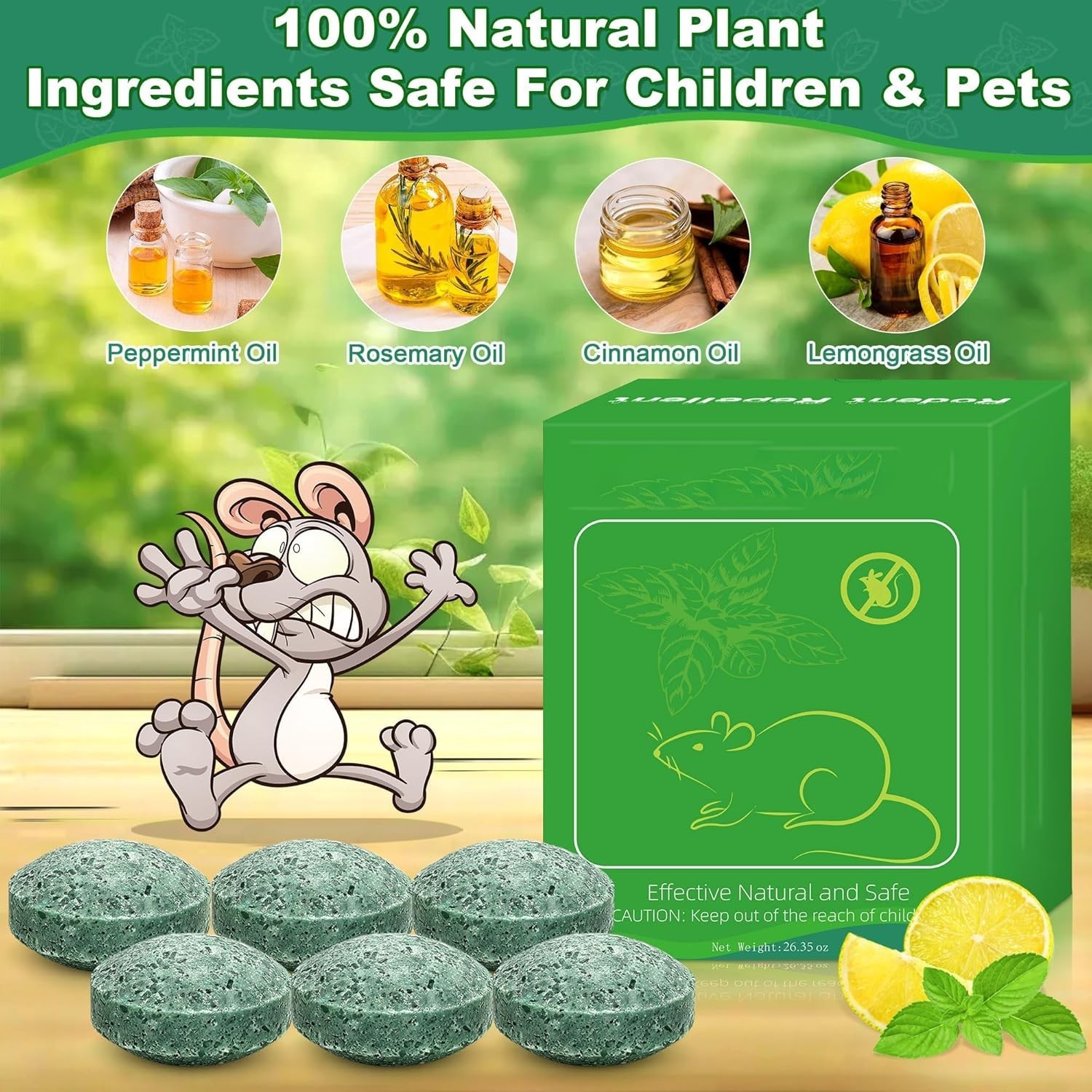 Natural Rodent Repellent Peppermint Sachets 24 Pack Mouse Mice Pest ...
