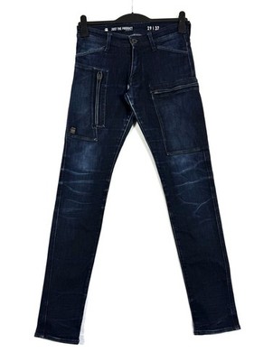 G-Star Raw Jeans Powel Super Slim Cargo Herren W29 L32 Marineblau Comfort Hose