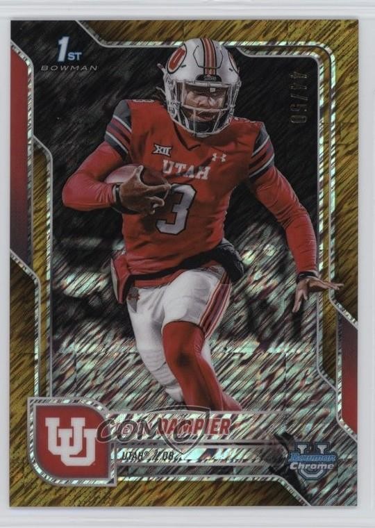 2025 Bowman U Chrome Gold Shimmer Refractor 44/50 Devon Dampier #3 0a3b