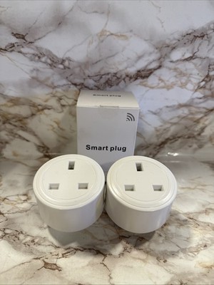 Surfou Smart Plug 2,4 GHz WLAN Steckdose 2 Stück UK Mini/Wireless/Timer Plug/Alexa
