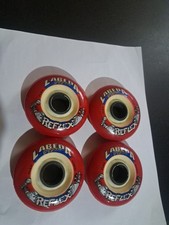 LABEDA GRIPPER Red Hot ROLLER HOCKEY WHEEL, 80MM, ReFlex Flex 4 PACK-85A