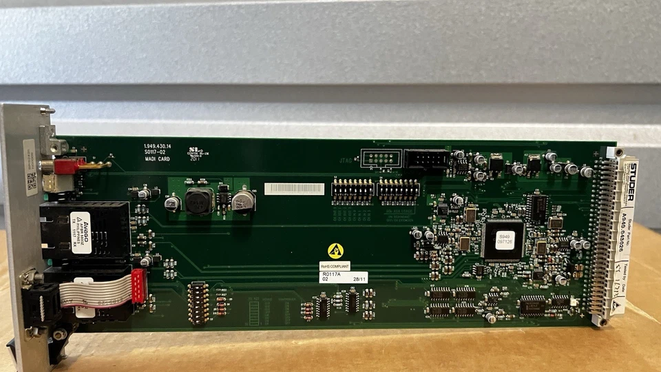 Studer MADI Card Dual Optical Fiber A949.043026 For Soundcraft Vi Series Mixer - Image 2 of 4
