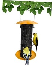 Gold Finch Feeder for Outdoor Hanging - Petite Nyjer Thistle Seed Yellow