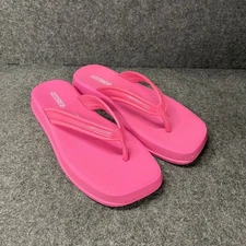 ANDREA Platform Flip Flop Sandals Women's Size US 9 Fuchsia
