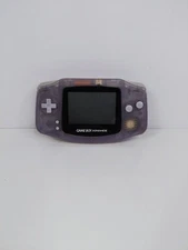 Nintendo Game Boy Advance AGB-001 (Glacier Blue, Tested) No Battery Cover 