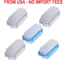 5 Pack Nail Brush for Cleaning Fingernails - Two Sided Hand Fingernail Scrub Bru