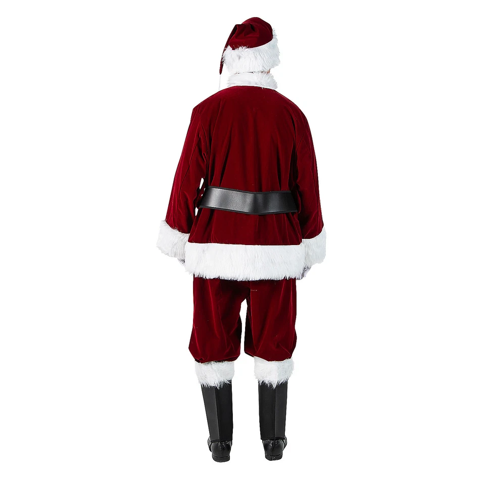 Burgundy Velvet Santa Suit - Xl - Halco - Image 2 of 3