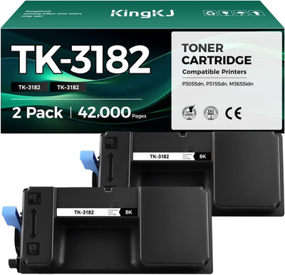 TK-3182 TK3182 Toner Cartridge Black 2-Pack High Capacity with Chip Replacement
