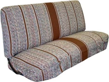 Universal Baja Saddle Blanket Bench Full Size Seat Cover Fits Ford, Brown 