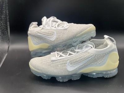 Sz 6w. Nike Air VaporMax 2021 Flyknit White Yellow DC4112-100 Sneaker