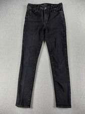 Lucky Brand Women's Jeans Size 2/26 Ankle Black Hayden Skinny Mid 27.5" Denim