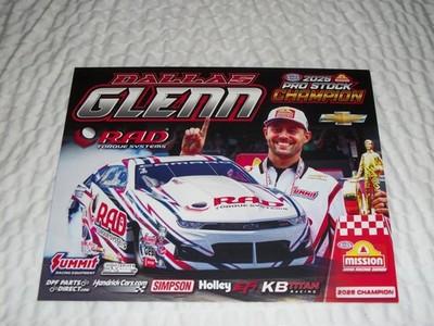 2026 DALLAS GLENN RAD TORQUE SYSTEMS CHEVY CAMARO PRO STOCK NHRA POSTCARD