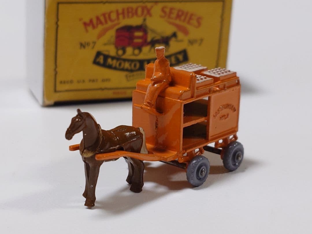 Matchbox 7a, Horse Drawn Milk Float - Free Price Guide & Review