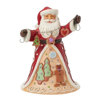 Jim Shore Sugar Cookie Charms - Gingerbread Santa Garland Figurine 6017264 New f