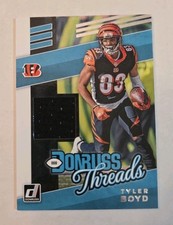 2019 Panini Donruss Football Tyler Boyd Threads Jersey #T-29 Bengals