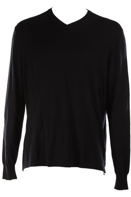 LORO PIANA NAVY MEN'S WOOL SWEATER XLARGE