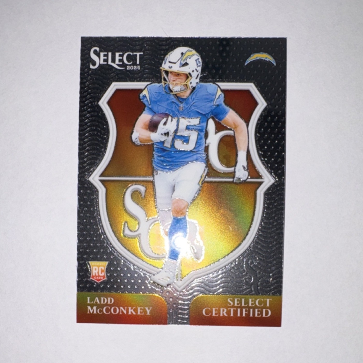 2024 Panini Select Certified Rookie Insert #16 Ladd McConkey Chargers NFL