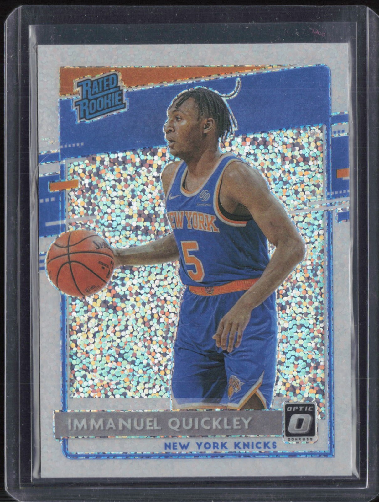 2020 Panini Donruss Optic White Sparkle #174 Immanuel Quickley RC Rookie