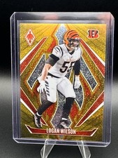 2024 Phoenix LOGAN WILSON Gold laser Prizm /10 Cincinnati Bengals #104