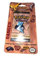 Pokémon Fossil Booster Blister Pack Lapras Artwork Cardboard 1999 Factory Sealed