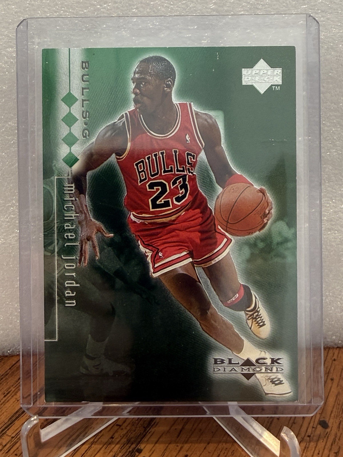 1998 Black Diamond Quad Quadruple Green #3 Michael Jordan /150 Super Rare 🔥🔥