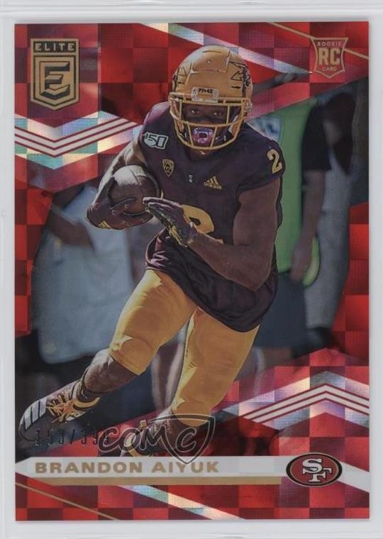 2020 Panini Donruss Elite Rookies Red 153/399 Brandon Aiyuk #122 Rookie RC uk2