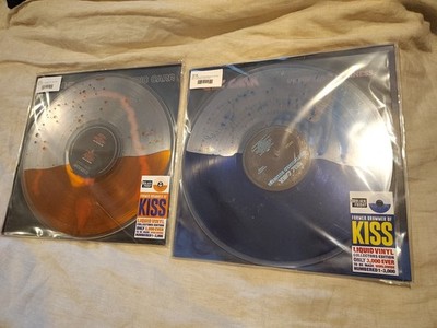 Eric Carr PAIR BOTH! KISS Unfinished Business Liquid Vinyl Numbered RSD 2025 NEW