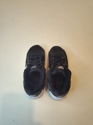 Scarpa Nike Air Max 90 LTR bambino nero-bianco taglia 9C - CD6868-010 - Foto 4 di 13