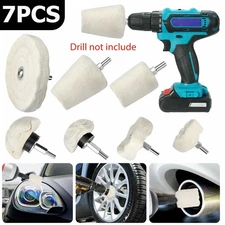 Cotton Metal Aluminum Polishing Wheel Kit for Drill Die Grinder Car Buffing Pads