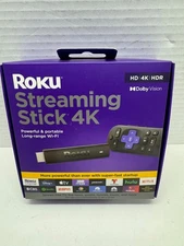 Roku 3820R2 Streaming Stick Black 4K HDR Voice Control Dolby Vision Wi-Fi for TV