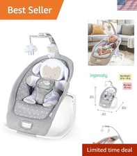 Cuddle Lamb 2-in-1 Rocker: Vibrations, Melodies  Removable Bolster for Comfort