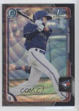 2015 Bowman Draft Chrome Asia Exclusive Black Wave Refractor JC Cardenas 0a1