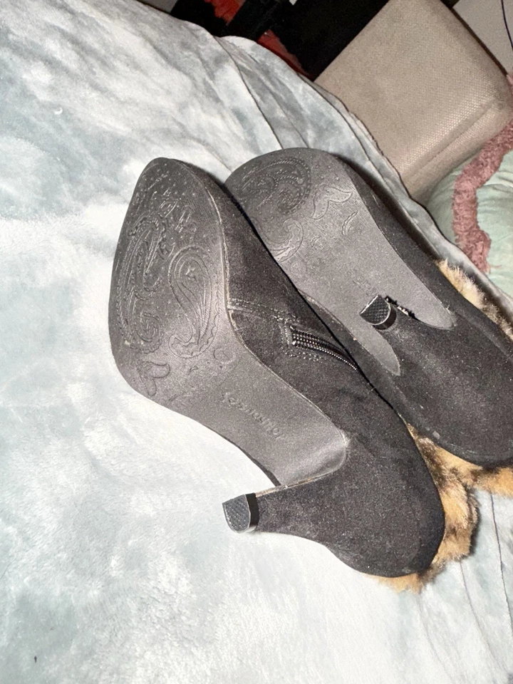 Женские кукольный домик искусственного меха ботильоны размер 7 - Изображение 3 из 3