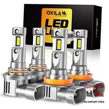 H11 9005 Light Bulbs Combo, 70000lm 900 Brighter 6500K Cool White H11 9005