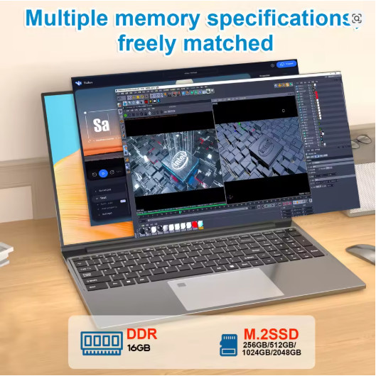 Ordinateur portable 15.6 Intel Core i3 Windows 11 Pro 16Go RAM PC pas cher SSD - 4