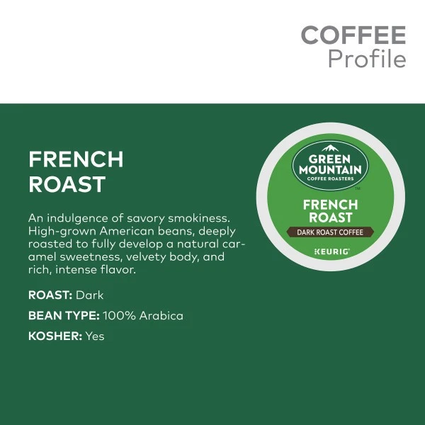 Green Mountain Coffee French Roast, Keurig K-Cup Pod, Dark Roast, 96 Count - Image 4 of 4