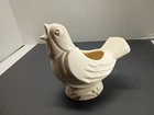 Vintage McCoy Pottery Singing Bird Planter Vase, c. 1940s, White Matte Imperfect