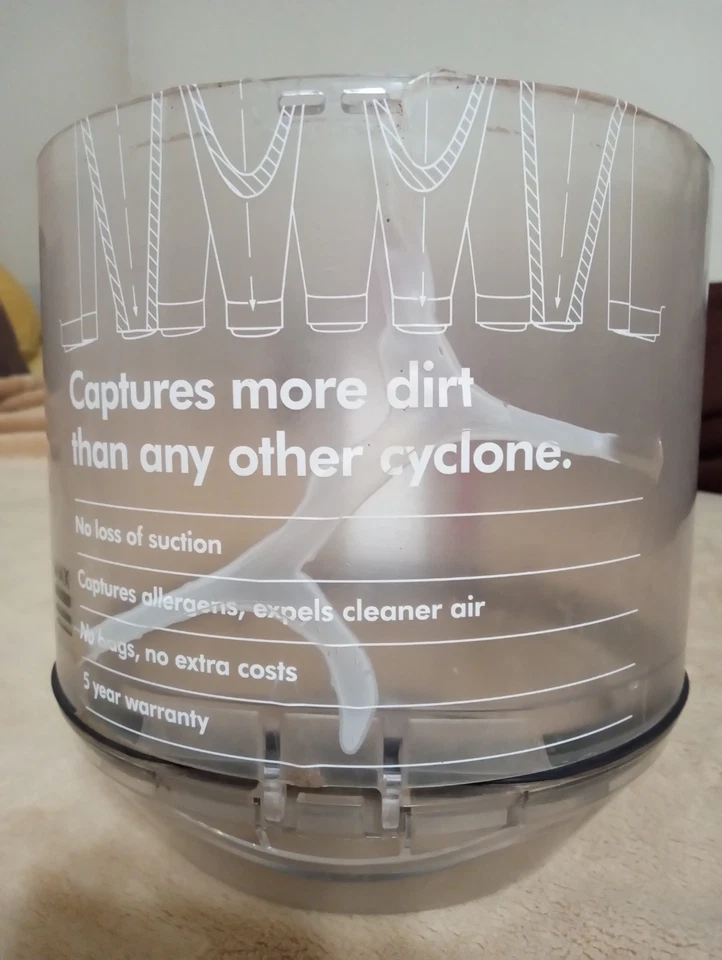 Bote inferior de plástico transparente al vacío Dyson DC39 ¡SOLO pieza de repuesto! Foto 2 de 4