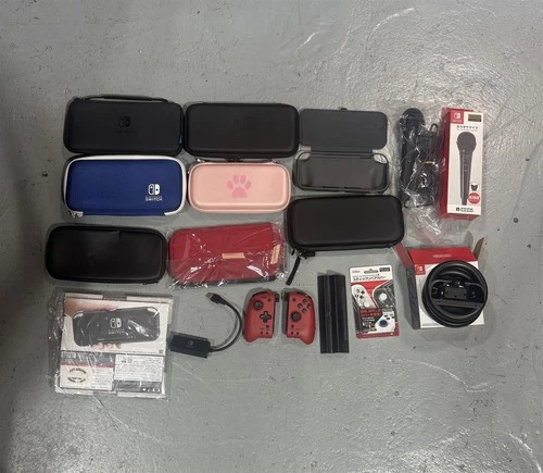 Used Random Nintendo Switch Accessories Cases Mics Wheels Bid