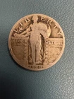 1929 Standing Liberty Quarter Dollar Silver Coin Philadelphia Mint 25c #3636
