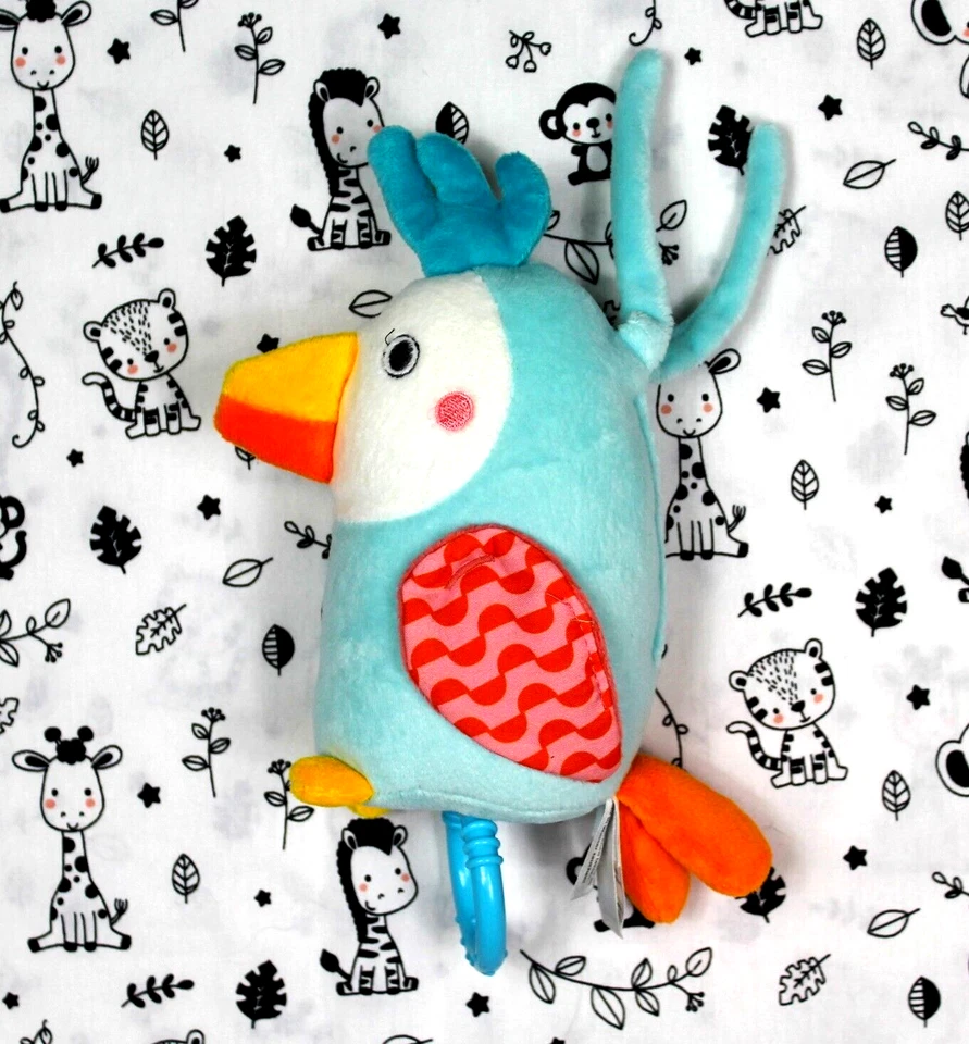 PUSBLU / dm PAPAGEI KAKADU VOGEL Spieluhr mit Melodie „Schlaf, Kindlein, schlaf“